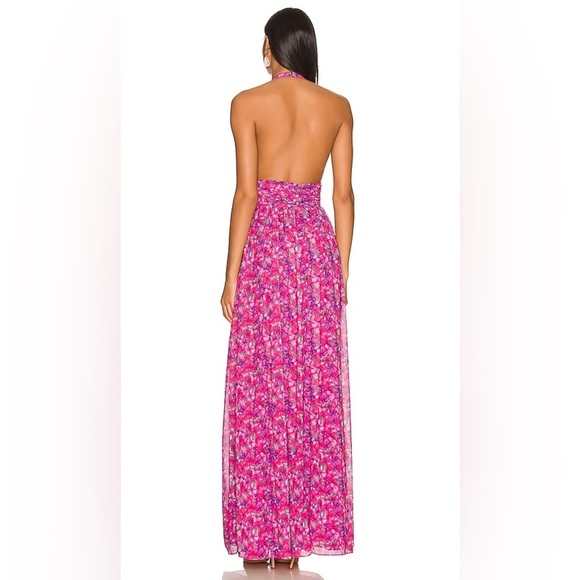 Lovers and Frends Hazel Gown in Liliana Floral Pink Size Large. - Picture 14 of 16